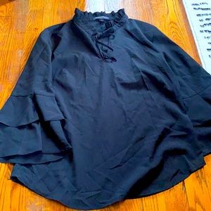 Ruffle sleeve blouse